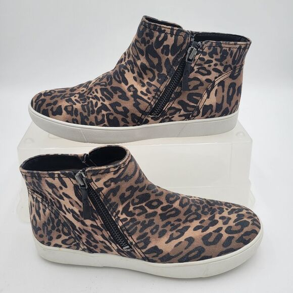 Womans Naturalizer Miranda Zipper Booties Leopard print Size 8 - Picture 3 of 7